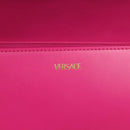 VERSACE Chain Shoulder Bag Leather 3way Pink Gold Auth 130285-19