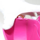 VERSACE Chain Shoulder Bag Leather 3way Pink Gold Auth 130285-22