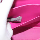 VERSACE Chain Shoulder Bag Leather 3way Pink Gold Auth 130285-23