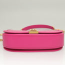 VERSACE Chain Shoulder Bag Leather 3way Pink Gold Auth 130285-5