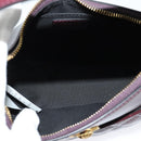 VERSACE Shoulder Bag Leather 2way Brown Gold Auth 130287-10