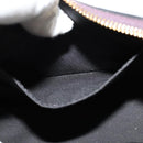 VERSACE Shoulder Bag Leather 2way Brown Gold Auth 130287-21