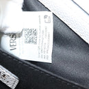 VERSACE Shoulder Bag Leather Black Gold white Auth 130294-11