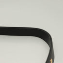 VERSACE Shoulder Bag Leather Black Gold white Auth 130294-8