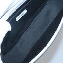 VERSACE Shoulder Bag Leather Black Gold white Auth 130296-10