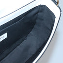 VERSACE Shoulder Bag Leather Black Gold white Auth 130296-19