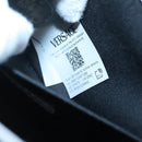 VERSACE Shoulder Bag Leather Black Gold white Auth 130296-11