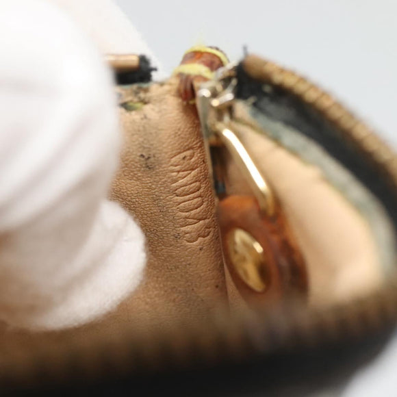 LOUIS VUITTON Multicolor Pochette Cles Coin Purse Black M13664 LV Auth 130299