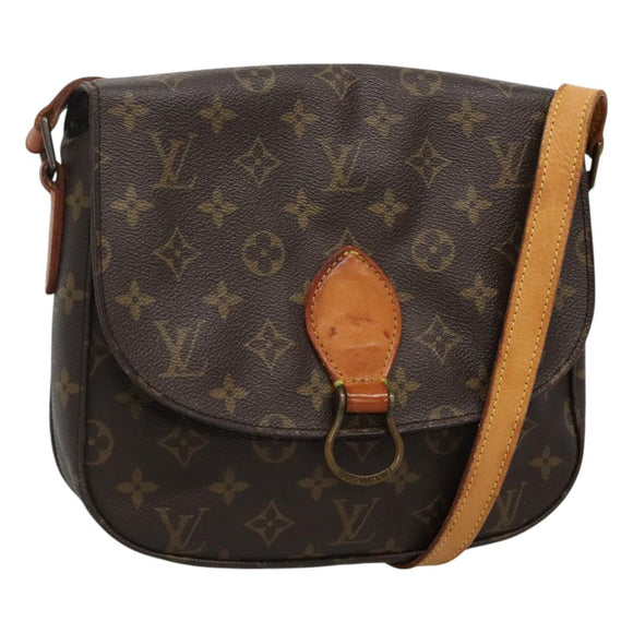 LOUIS VUITTON Monogram Saint Cloud GM Shoulder Bag M51242 LV Auth 130315