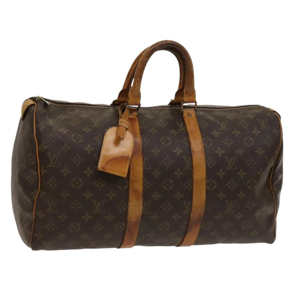LOUIS VUITTON Monogram Keepall 45 Boston Bag M41428 LV Auth 130325