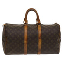 LOUIS VUITTON Monogram Keepall 45 Boston Bag M41428 LV Auth 130325-2