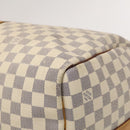 LOUIS VUITTON Damier Azur Keepall Bandouliere 55 Boston Bag N41429 Auth 130330-15