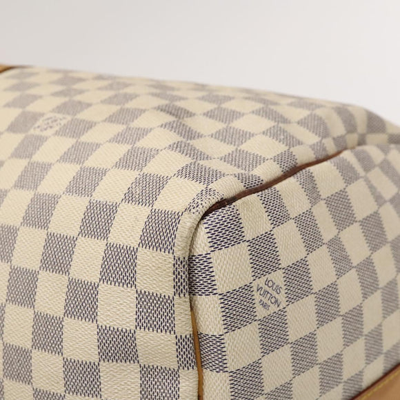 LOUIS VUITTON Damier Azur Keepall Bandouliere 55 Boston Bag N41429 Auth 130330