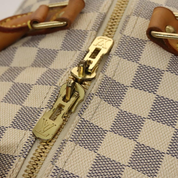LOUIS VUITTON Damier Azur Keepall Bandouliere 55 Boston Bag N41429 Auth 130330