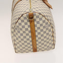 LOUIS VUITTON Damier Azur Keepall Bandouliere 55 Boston Bag N41429 Auth 130330-4