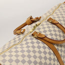 LOUIS VUITTON Damier Azur Keepall Bandouliere 55 Boston Bag N41429 Auth 130330-6