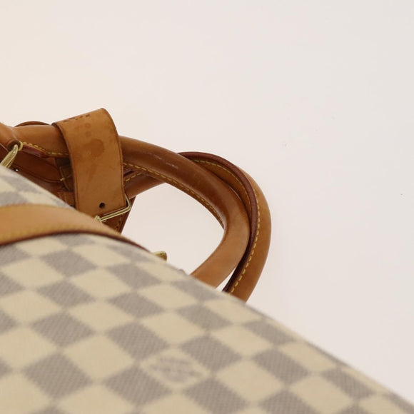 LOUIS VUITTON Damier Azur Keepall Bandouliere 55 Boston Bag N41429 Auth 130330