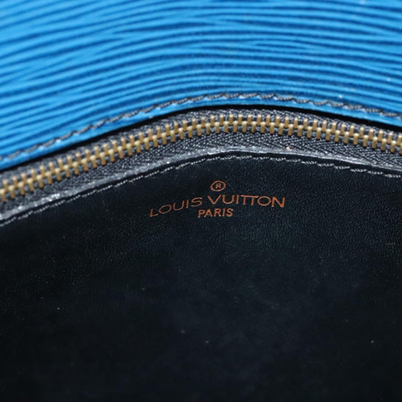 LOUIS VUITTON Epi Saint Cloud GM Shoulder Bag Toledo Blue M52195 LV Auth 130331