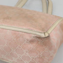 GUCCI GG Canvas Abbey Tote Bag Pink Gold 146247 Auth 130344-15