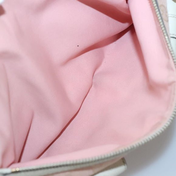 GUCCI GG Canvas Abbey Tote Bag Pink Gold 146247 Auth 130344