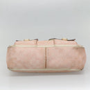 GUCCI GG Canvas Abbey Tote Bag Pink Gold 146247 Auth 130344-5