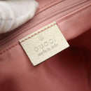 GUCCI GG Canvas Sherry Line Tote Bag Pink Silver 145809 Auth 130345-15
