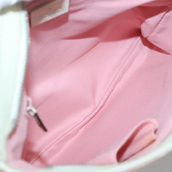 GUCCI GG Canvas Sherry Line Tote Bag Pink Silver 145809 Auth 130345