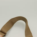 PRADA Shoulder Bag Nylon Leather Beige Silver Auth 130350-8