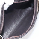 Christian Dior Trotter Canvas Shoulder Bag Brown Gold Auth 130355-12