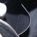 BURBERRY Nova Check Shoulder Bag Wool Leather Black Silver Auth 130359-20