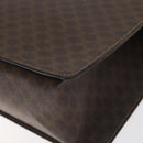 CELINE Macadam Canvas Shoulder Bag PVC Brown Gold Auth 130361-15