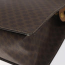 CELINE Macadam Canvas Shoulder Bag PVC Brown Gold Auth 130361-17