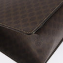 CELINE Macadam Canvas Shoulder Bag PVC Brown Gold Auth 130361-8