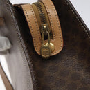 CELINE Macadam Canvas Shoulder Bag PVC Brown Gold Auth 130361-18