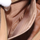 CELINE Macadam Canvas Shoulder Bag PVC Brown Gold Auth 130361-11