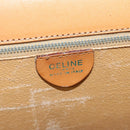 CELINE Macadam Canvas Shoulder Bag PVC Leather Brown Gold Auth 130364-19