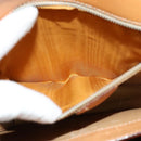 CELINE Macadam Canvas Shoulder Bag PVC Leather Brown Gold Auth 130364-22