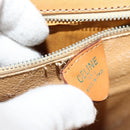 CELINE Macadam Canvas Shoulder Bag PVC Leather Brown Gold Auth 130364-11