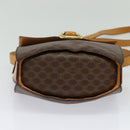 CELINE Macadam Canvas Shoulder Bag PVC Leather Brown Gold Auth 130364-5