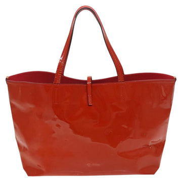 Salvatore Ferragamo Vala Tote Bag Enamel Red Auth 130367 - 0