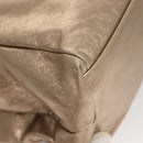 Salvatore Ferragamo Vala Hand Bag Leather 2way Gold Auth 130369-9