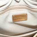 Salvatore Ferragamo Vala Hand Bag Leather 2way Gold Auth 130369-18