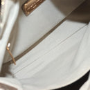 Salvatore Ferragamo Vala Hand Bag Leather 2way Gold Auth 130369-11