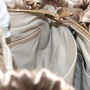 Salvatore Ferragamo Vala Hand Bag Leather 2way Gold Auth 130369-19