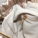 Salvatore Ferragamo Vala Hand Bag Leather 2way Gold Auth 130369-20