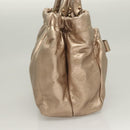 Salvatore Ferragamo Vala Hand Bag Leather 2way Gold Auth 130369-4