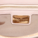 Salvatore Ferragamo Chain Gancini Shoulder Bag Leather Beige Gold Auth 130371-18