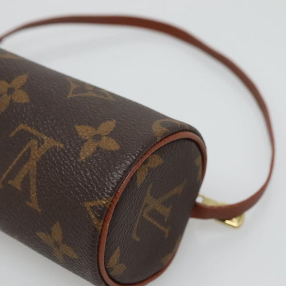 LOUIS VUITTON Monogram Papillon Pouch LV Auth 130389