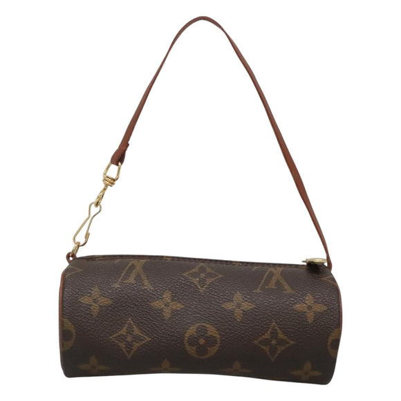 LOUIS VUITTON Monogram Papillon Pouch LV Auth 130389