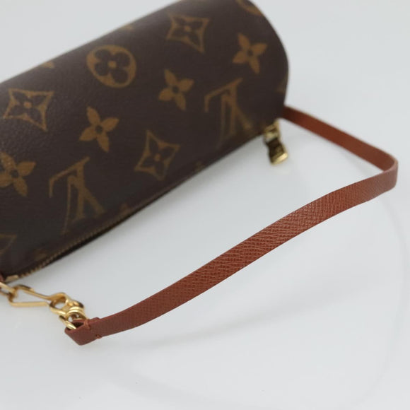 LOUIS VUITTON Monogram Papillon Pouch LV Auth 130389